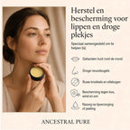 Vrouw brengt Repair Woolfat Lip Balm aan bij lippen en droge huid rond de mond